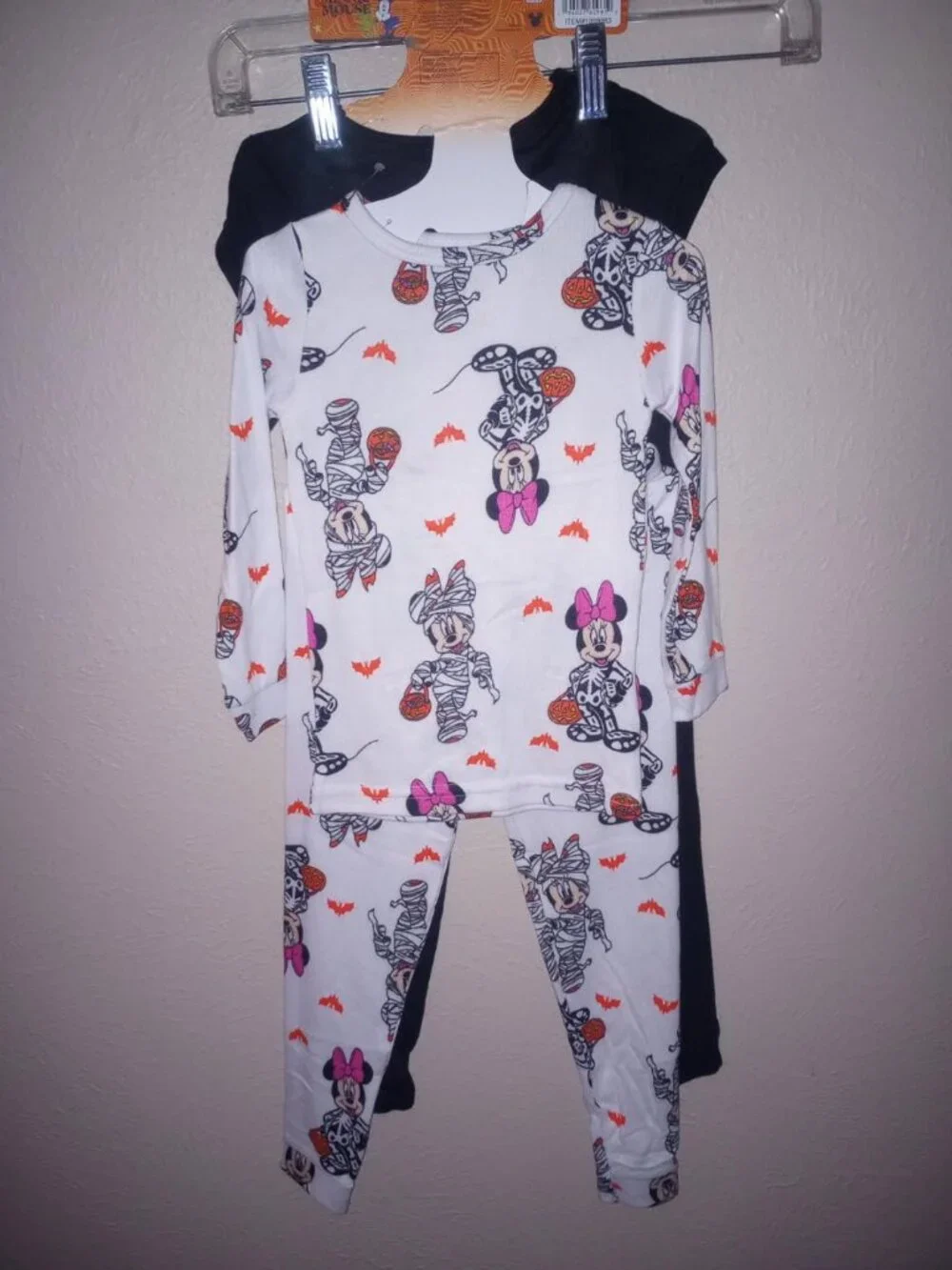 Disney Minnie Mouse Toddler Girls Size 3T Halloween 4 Piece Pajama Set NWT - Picture 7 of 7